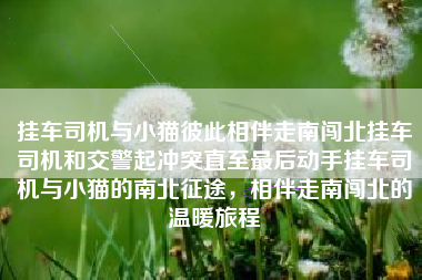 挂车司机与小猫彼此相伴走南闯北挂车司机和交警起冲突直至最后动手挂车司机与小猫的南北征途，相伴走南闯北的温暖旅程