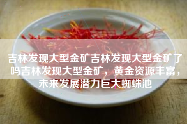 吉林发现大型金矿吉林发现大型金矿了吗吉林发现大型金矿，黄金资源丰富，未来发展潜力巨大蜘蛛池