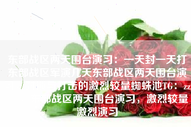 东部战区两天围台演习：一天封一天打东部战区军演几天东部战区两天围台演习，封锁与打击的激烈较量蜘蛛池TG：zzcseo，东部战区两天围台演习，激烈较量激烈演习