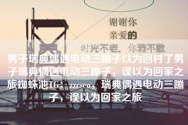 男子瑞典偶遇电动三蹦子以为回村了男子瑞典偶遇电动三蹦子，误以为回家之旅蜘蛛池TG：zzcseo，瑞典偶遇电动三蹦子，误以为回家之旅