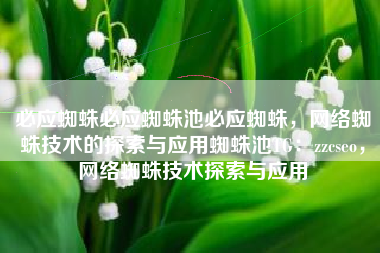 必应蜘蛛必应蜘蛛池必应蜘蛛，网络蜘蛛技术的探索与应用蜘蛛池TG：zzcseo，网络蜘蛛技术探索与应用