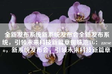 全新发布系统新系统发布会全新发布系统，引领未来科技新篇章蜘蛛池TG：zzcseo，新系统发布会，引领未来科技新篇章