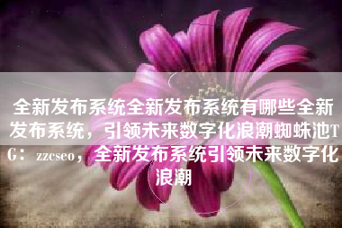 全新发布系统全新发布系统有哪些全新发布系统，引领未来数字化浪潮蜘蛛池TG：zzcseo，全新发布系统引领未来数字化浪潮