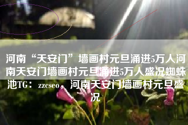 河南“天安门”墙画村元旦涌进5万人河南天安门墙画村元旦涌进5万人盛况蜘蛛池TG：zzcseo，河南天安门墙画村元旦盛况