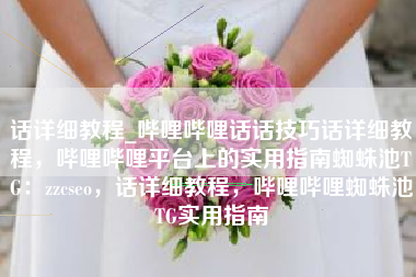 话详细教程_哔哩哔哩话话技巧话详细教程，哔哩哔哩平台上的实用指南蜘蛛池TG：zzcseo，话详细教程，哔哩哔哩蜘蛛池TG实用指南
