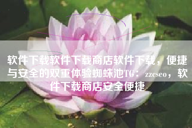 软件下载软件下载商店软件下载，便捷与安全的双重体验蜘蛛池TG：zzcseo，软件下载商店安全便捷