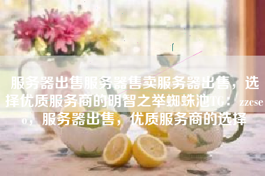 服务器出售服务器售卖服务器出售，选择优质服务商的明智之举蜘蛛池TG：zzcseo，服务器出售，优质服务商的选择