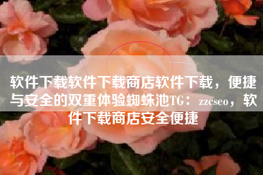 软件下载软件下载商店软件下载，便捷与安全的双重体验蜘蛛池TG：zzcseo，软件下载商店安全便捷