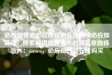 必应蜘蛛池必应蜘蛛池在线购买必应蜘蛛池，探索网络蜘蛛技术的新篇章蜘蛛池TG：zzcseo，必应蜘蛛池在线购买