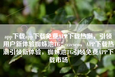 app下载app下载免费APP下载热潮，引领用户新体验蜘蛛池TG：zzcseo，APP下载热潮引领新体验，蜘蛛池TG引领免费APP下载市场