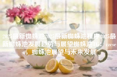 2025最新蜘蛛池2025最新蜘蛛池程序2025最新蜘蛛池发展趋势与展望蜘蛛池TG：zzcseo，蜘蛛池展望与未来发展