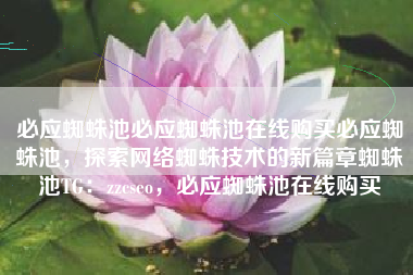 必应蜘蛛池必应蜘蛛池在线购买必应蜘蛛池，探索网络蜘蛛技术的新篇章蜘蛛池TG：zzcseo，必应蜘蛛池在线购买