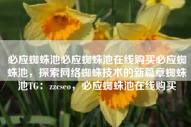 必应蜘蛛池必应蜘蛛池在线购买必应蜘蛛池，探索网络蜘蛛技术的新篇章蜘蛛池TG：zzcseo，必应蜘蛛池在线购买