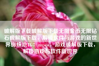 破解版下载破解版下载无限金币无限钻石破解版下载，解锁软件与游戏的新世界蜘蛛池TG：zzcseo，游戏破解版下载，解锁游戏与软件新世界
