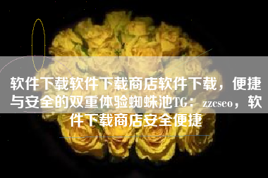 软件下载软件下载商店软件下载，便捷与安全的双重体验蜘蛛池TG：zzcseo，软件下载商店安全便捷
