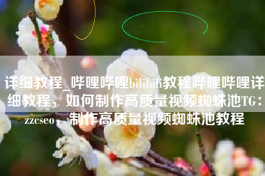 详细教程_哔哩哔哩bilibili教程哔哩哔哩详细教程，如何制作高质量视频蜘蛛池TG：zzcseo，制作高质量视频蜘蛛池教程