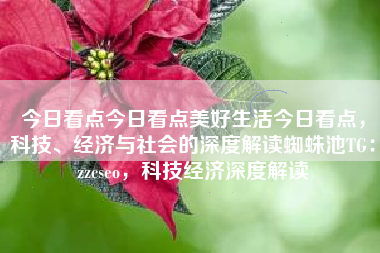 今日看点今日看点美好生活今日看点，科技、经济与社会的深度解读蜘蛛池TG：zzcseo，科技经济深度解读