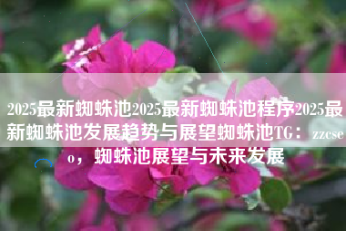 2025最新蜘蛛池2025最新蜘蛛池程序2025最新蜘蛛池发展趋势与展望蜘蛛池TG：zzcseo，蜘蛛池展望与未来发展