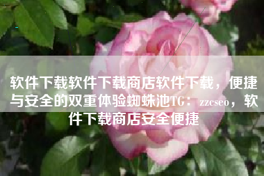 软件下载软件下载商店软件下载，便捷与安全的双重体验蜘蛛池TG：zzcseo，软件下载商店安全便捷