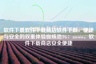 软件下载软件下载商店软件下载，便捷与安全的双重体验蜘蛛池TG：zzcseo，软件下载商店安全便捷