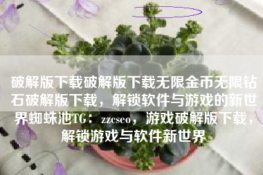 破解版下载破解版下载无限金币无限钻石破解版下载，解锁软件与游戏的新世界蜘蛛池TG：zzcseo，游戏破解版下载，解锁游戏与软件新世界