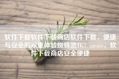 软件下载软件下载商店软件下载，便捷与安全的双重体验蜘蛛池TG：zzcseo，软件下载商店安全便捷