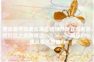 便宜服务器便宜服务器推荐便宜服务器，性价比之选蜘蛛池TG：zzcseo，蜘蛛池TG，便宜服务器推荐