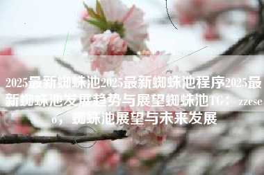 2025最新蜘蛛池2025最新蜘蛛池程序2025最新蜘蛛池发展趋势与展望蜘蛛池TG：zzcseo，蜘蛛池展望与未来发展