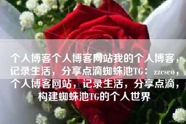 个人博客个人博客网站我的个人博客，记录生活，分享点滴蜘蛛池TG：zzcseo，个人博客网站，记录生活，分享点滴，构建蜘蛛池TG的个人世界