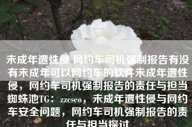 未成年遭性侵 网约车司机强制报告有没有未成年可以网约车的软件未成年遭性侵，网约车司机强制报告的责任与担当蜘蛛池TG：zzcseo，未成年遭性侵与网约车安全问题，网约车司机强制报告的责任与担当探讨