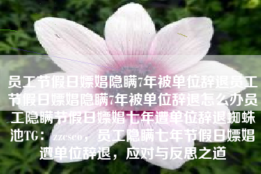 员工节假日嫖娼隐瞒7年被单位辞退员工节假日嫖娼隐瞒7年被单位辞退怎么办员工隐瞒节假日嫖娼七年遭单位辞退蜘蛛池TG：zzcseo，员工隐瞒七年节假日嫖娼遭单位辞退，应对与反思之道