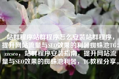 站群程序站群程序怎么安装站群程序，提升网站流量与SEO效果的利器蜘蛛池TG：zzcseo，站群程序安装指南，提升网站流量与SEO效果的蜘蛛池利器，TG教程分享。