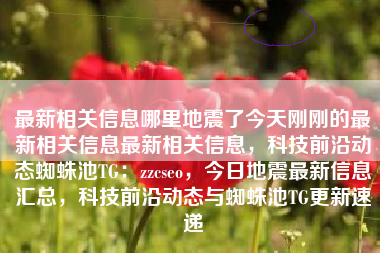 最新相关信息哪里地震了今天刚刚的最新相关信息最新相关信息，科技前沿动态蜘蛛池TG：zzcseo，今日地震最新信息汇总，科技前沿动态与蜘蛛池TG更新速递