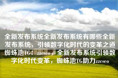 全新发布系统全新发布系统有哪些全新发布系统，引领数字化时代的变革之道蜘蛛池TG：zzcseo，全新发布系统引领数字化时代变革，蜘蛛池TG助力zzcseo