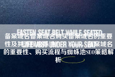 备案域名备案域名购买备案域名的重要性及其流程蜘蛛池TG：zzcseo，备案域名的重要性、购买流程与蜘蛛池SEO策略解析