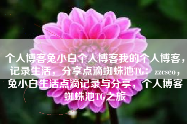 个人博客兔小白个人博客我的个人博客，记录生活，分享点滴蜘蛛池TG：zzcseo，兔小白生活点滴记录与分享，个人博客蜘蛛池TG之旅