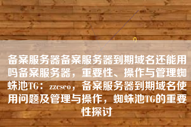 备案服务器备案服务器到期域名还能用吗备案服务器，重要性、操作与管理蜘蛛池TG：zzcseo，备案服务器到期域名使用问题及管理与操作，蜘蛛池TG的重要性探讨