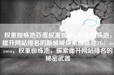 权重蜘蛛池百度权重蜘蛛ip权重蜘蛛池，提升网站排名的新领域探索蜘蛛池TG：zzcseo，权重蜘蛛池，探索提升网站排名的秘密武器