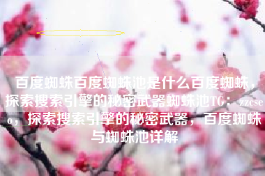 百度蜘蛛百度蜘蛛池是什么百度蜘蛛，探索搜索引擎的秘密武器蜘蛛池TG：zzcseo，探索搜索引擎的秘密武器，百度蜘蛛与蜘蛛池详解