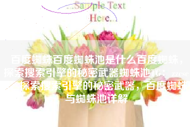 百度蜘蛛百度蜘蛛池是什么百度蜘蛛，探索搜索引擎的秘密武器蜘蛛池TG：zzcseo，探索搜索引擎的秘密武器，百度蜘蛛与蜘蛛池详解