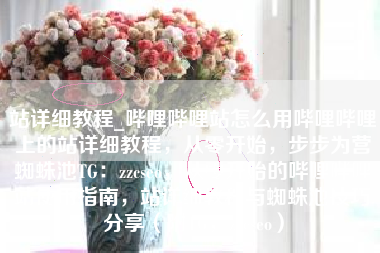 站详细教程_哔哩哔哩站怎么用哔哩哔哩上的站详细教程，从零开始，步步为营蜘蛛池TG：zzcseo，从零开始的哔哩哔哩站使用指南，站详细教程与蜘蛛池技巧分享（附TG，zzcseo）