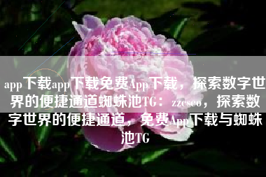 app下载app下载免费App下载，探索数字世界的便捷通道蜘蛛池TG：zzcseo，探索数字世界的便捷通道，免费App下载与蜘蛛池TG