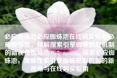 必应蜘蛛池必应蜘蛛池在线购买探索必应蜘蛛池，理解搜索引擎蜘蛛抓取机制的新视角蜘蛛池TG：zzcseo，探索必应蜘蛛池，理解搜索引擎蜘蛛抓取机制的新视角与在线购买指南