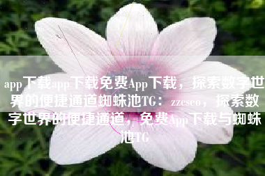 app下载app下载免费App下载，探索数字世界的便捷通道蜘蛛池TG：zzcseo，探索数字世界的便捷通道，免费App下载与蜘蛛池TG