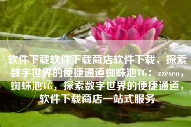 软件下载软件下载商店软件下载，探索数字世界的便捷通道蜘蛛池TG：zzcseo，蜘蛛池TG，探索数字世界的便捷通道，软件下载商店一站式服务