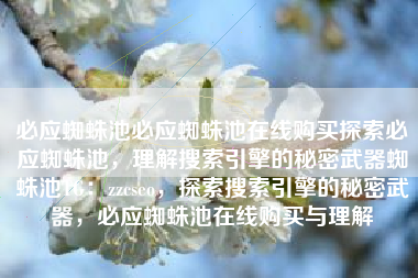 必应蜘蛛池必应蜘蛛池在线购买探索必应蜘蛛池，理解搜索引擎的秘密武器蜘蛛池TG：zzcseo，探索搜索引擎的秘密武器，必应蜘蛛池在线购买与理解