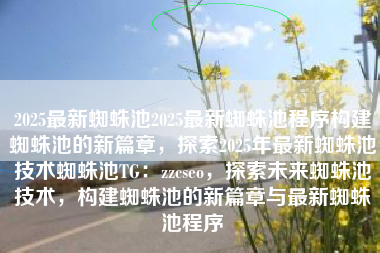 2025最新蜘蛛池2025最新蜘蛛池程序构建蜘蛛池的新篇章，探索2025年最新蜘蛛池技术蜘蛛池TG：zzcseo，探索未来蜘蛛池技术，构建蜘蛛池的新篇章与最新蜘蛛池程序