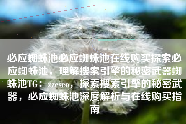 必应蜘蛛池必应蜘蛛池在线购买探索必应蜘蛛池，理解搜索引擎的秘密武器蜘蛛池TG：zzcseo，探索搜索引擎的秘密武器，必应蜘蛛池深度解析与在线购买指南