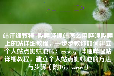 站详细教程_哔哩哔哩站怎么用哔哩哔哩上的站详细教程，一步步教你如何建立个人站点蜘蛛池TG：zzcseo，哔哩哔哩站详细教程，建立个人站点蜘蛛池的方法与步骤（附TG，zzcseo）
