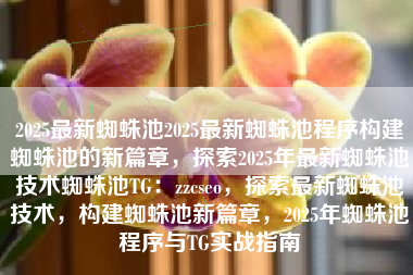 2025最新蜘蛛池2025最新蜘蛛池程序构建蜘蛛池的新篇章，探索2025年最新蜘蛛池技术蜘蛛池TG：zzcseo，探索最新蜘蛛池技术，构建蜘蛛池新篇章，2025年蜘蛛池程序与TG实战指南